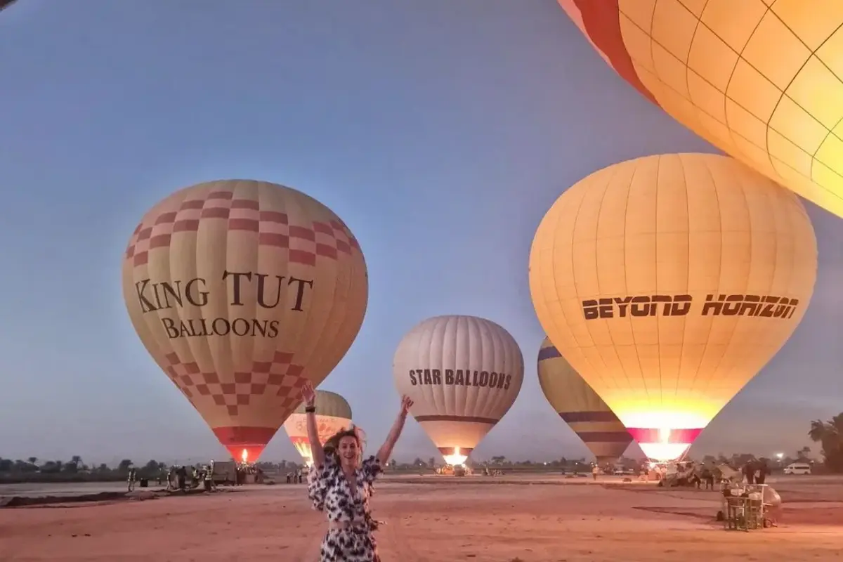 One Package: Luxor Hot Air Balloon Ride & Private Full Day Sightseeing Tour